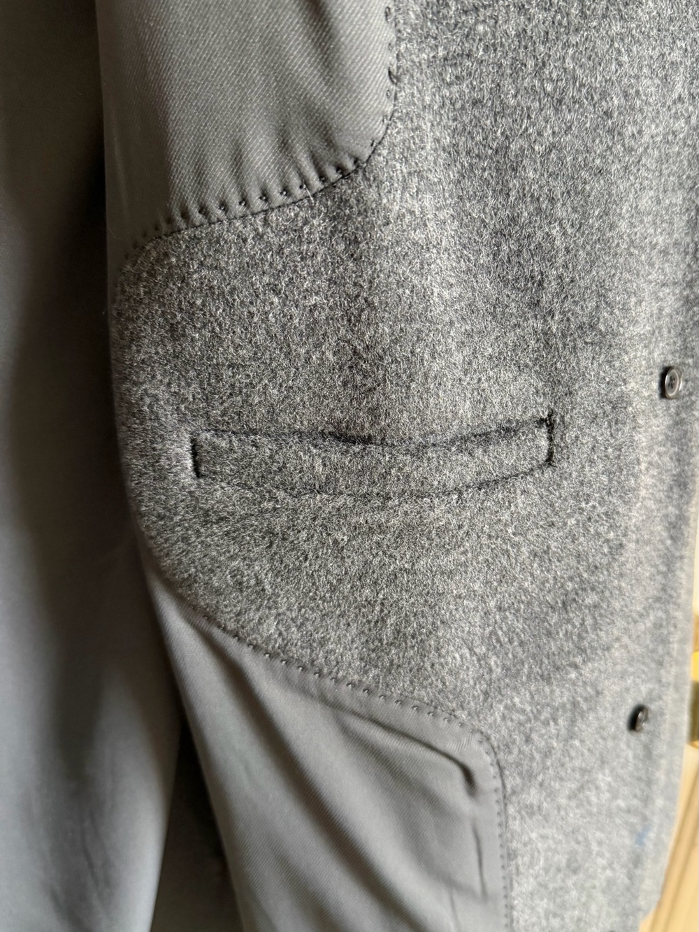 Like New Quince Charcoal Wool/Cashmere Cocoon Coat. Size Small. - Picture 6 of 8